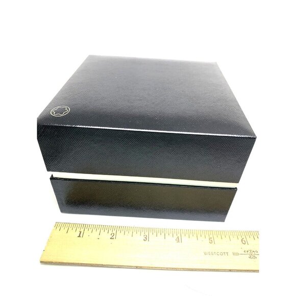 Montblanc Watch Box Presentation Black White Cardboard Display Gift Empty - Picture 7 of 10